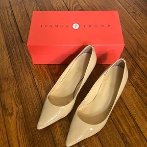 Ivanka Trump Patent Ivory Pumps